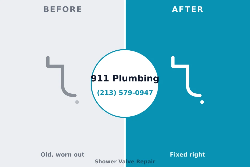 Before and after: plumbing repair Okawville, IL